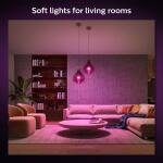 Philips Hue 75-Watt Equivalent A19 Smart LED Color Changing Light Bulb with Bluetooth - 1 Pack