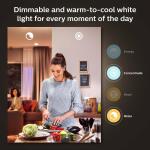 Philips Hue 75-Watt Equivalent A19 Smart LED Color Changing Light Bulb with Bluetooth - 1 Pack