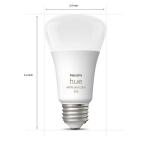 Philips Hue 75-Watt Equivalent A19 Smart LED Color Changing Light Bulb with Bluetooth - 1 Pack