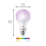 Philips 100-Watt Equivalent A21 LED Smart Wi-Fi Color Changing 2700 (K) Light Bulb (1-Pack)