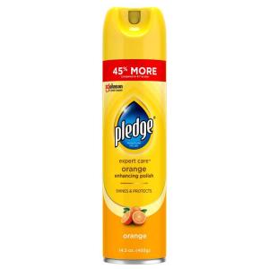 Pledge 14.2 oz. Enhancing Polish for Wood, Leather, and Stainless Steel, Orange Scent (336330)