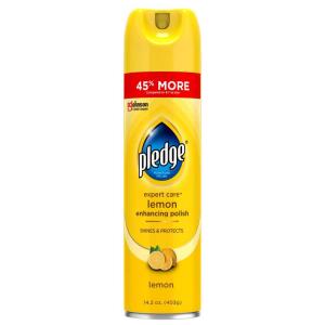 Pledge 14.2 oz. Enhancing Polish for Wood, Leather, and Stainless Steel - Lemon Scent (336384)