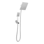 Glacier Bay Modern 1-Spray 7.9 inch Dual Tub Wall Mount Fixed and Handheld Shower Heads 1.8 GPM, Polished Chrome