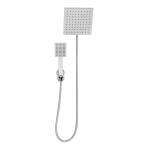 Glacier Bay Modern 1-Spray 7.9 inch Dual Tub Wall Mount Fixed and Handheld Shower Heads 1.8 GPM, Polished Chrome