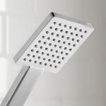 Glacier Bay Modern 1-Spray 7.9 inch Dual Tub Wall Mount Fixed and Handheld Shower Heads 1.8 GPM, Polished Chrome