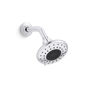 KOHLER Daisyfield Eclusive 6-Spray Patterns with 1.75 GPM 4.94 in. Wall Mount Fixed Shower Head, Polished Chrome