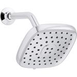 KOHLER Fordra 3-Spray Patterns 6.8 inch Exclusive Wall Mount Fixed Shower Head, Polished Chrome