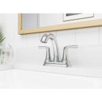 Pfister Ladera 4 in. Centerset Double Handle Bathroom Faucet in Polished Chrome (LF-048-LRCC)