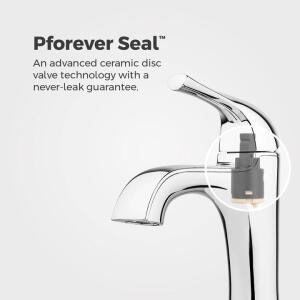 Pfister Polished ChromeLadera Single Handle Single Hole Bathroom Faucet