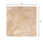 TrafficMasterPortland Stone Beige 18 in. x 18 in. Glazed Ceramic Floor and Wall Tile (17.44 sq. ft./case) (PT011818HD1PV)