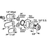 Prime-LineDrawer and Cabinet Lock, 5/8 in., Diecast, Stainless Steel, 5/16 in. Max. Panel (U 99410)