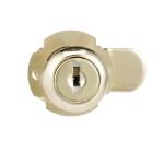 Prime-Line13/16 in., Steel, Brass Plated, Keyed Drawer and Cabinet Cam Lock (U 99460)