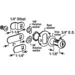 Prime-Line13/16 in., Steel, Brass Plated, Keyed Drawer and Cabinet Cam Lock (U 99460)