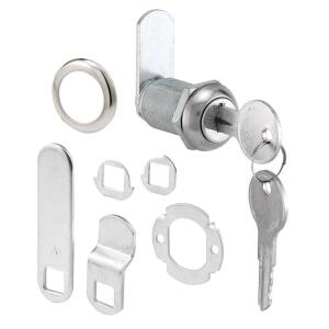 Prime-LineDrawer and Cabinet Lock, 1-1/8 in., Diecast, Stainless Steel, 13/16 in. Max. Panel (U 9945)