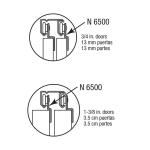 Prime-LineFront Closet Door Roller with 1/4 in. Offset and 7/8 in. Nylon Wheel,(2-pack) (N 6500)