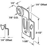 Prime-LineFront Closet Door Roller with 1/4 in. Offset and 7/8 in. Nylon Wheel,(2-pack) (N 6500)