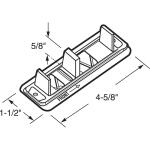 Prime-LineStamped Steel, Adjustable, Closet Door, Floor Guide (2-pack) (N 6560)