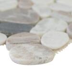 MSIPuebla Greige Pebble 12 in. x 12 in. Tumbled Marble Mesh-Mounted Mosaic Floor and Wall Tile (0.91 sq. ft./Each) (PEB-PUEGREI)