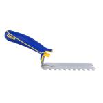 QEP1/4 in. x 1/4 in. x 1/4 in. Comfort Grip Square-Notch Margin Flooring Trowel with Bucket Hook (42114)