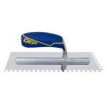 QEP 1/4 in. x 3/8 in. x 1/4 in. Comfort Grip Stainless Steel Square-Notch Flooring Trowel (49916-12)