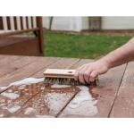 Quickie Professional Deck Scrub Brush with Wood Block (223TCNRM)