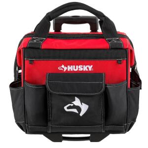 Husky 13 Pocket 14 in. Rolling Tool Bag