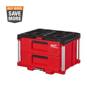 MilwaukeePACKOUT 22 in. 2-Drawer Tool Box with Metal Reinforced Corners (48-22-8442)