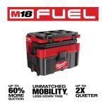 Milwaukee M18 FUEL PACKOUT 18-Volt Lithium-Ion Cordless 2.5 Gal. Wet/Dry Vacuum (Vacuum-Only) (0970-20)