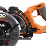 RIDGID 18V Brushless Cordless 7 1/4 InchRear Handle Circular Saw Kit with 8.0 Ah MAX Output Battery, 18V Charger, Bag