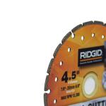 RIDGID Metal Segmented Rim Cutting Diamond saw blade for metal cutting 4.5 in.