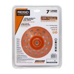 RIDGID7 in. 24-Segment Turbo Cup Grinding Wheel Power Tool Accessory (HD-AWD40)