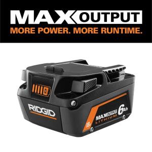  RIDGID18V MAX Output Lithium-Ion Battery 6.0 Ah 