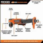 Ridgid SubCompact 18V Brushless Cordless Right Angle Drill, 3/8-inch (Tool Only)