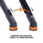 RIDGID2-1/2 in. NXT Max Locking Rotating Dusting Brush Accessory Shop Vac Attachment for RIDGID NXT Wet Dry Vacuums (MAX2501)