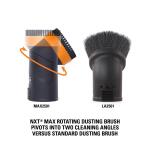 RIDGID2-1/2 in. NXT Max Locking Rotating Dusting Brush Accessory Shop Vac Attachment for RIDGID NXT Wet Dry Vacuums (MAX2501)