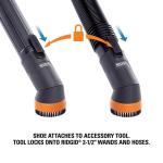 RIDGID 2-1/2 in. NXT Max Rotating Dusting Brush Shoe Kit with Rubber, Soft, Inner Bristles for RIDGID NXT Wet Dry Vacuums (SK0100)