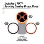 RIDGID 2-1/2 in. NXT Max Rotating Dusting Brush Shoe Kit with Rubber, Soft, Inner Bristles for RIDGID NXT Wet Dry Vacuums (SK0100)