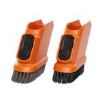 RIDGID 2-1/2 in. NXT Max Crevice Tool Shoe Kit Shop Vac Attachments with Hard and Soft Bristles for RIDGID NXT Wet Dry Vacuums (SK0200)