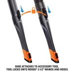 RIDGID2-1/2 in. NXT Max Crevice Tool Shoe Kit Shop Vac Attachments with Hard and Soft Bristles for RIDGID NXT Wet Dry Vacuums (SK0200)