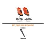 RIDGID2-1/2 in. NXT Max Crevice Tool Shoe Kit Shop Vac Attachments with Hard and Soft Bristles for RIDGID NXT Wet Dry Vacuums (SK0200)