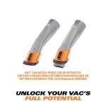 (SK0300)RIDGID2-1/2 in. NXT Max Car Nozzle Shoe Kit Attachments with Hard, Soft and Rubber Bristles for RIDGID NXT Wet Dry Vacuums 