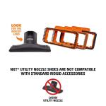 RIDGID 2-1/2 in. NXT Max Utility Nozzle Shoe Kit Attachments with Hard, Soft and Rubber Bristles for RIDGID NXT Wet Dry Vacuums (SK0900)