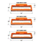 RIDGID 2-1/2 in. NXT Max Utility Nozzle Shoe Kit Attachments with Hard, Soft and Rubber Bristles for RIDGID NXT Wet Dry Vacuums (SK0900)