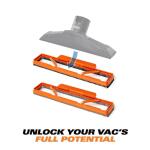 RIDGID2-1/2 in. NXT Max Floor Tool Shoe Kit Shop Vac Attachments with Hard and Soft Bristles for RIDGID NXT Wet Dry Vacuums (SK1500)