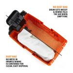 RIDGID High-Efficiency Wet Dry Vacuum Dry Pick-up Only Dust Bags for 3-4.5 Gallon and HD0600 RIDGID Shop Vacs, Size C (2-Pack) (VF3501)