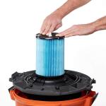 RIDGID Fine Dust Pleated Paper Wet Dry Vacuum Shop Vac Filter Replacement for Most 5-16 Gallon RIDGID Shop Vacs - 1 Pack (VF5000)