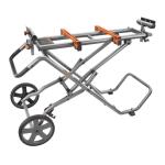 RIDGIDFoldable Miter Mobile Saw Stand with Mounting Braces