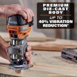 RIDGID 18V R860444 Brushless Cordless Compact Router (Tool Only) (R860444B)