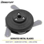 Rino-TuffUniversal Fit Brush Cutter Replacement Head for Straight Shaft String Grass Trimmer Part (16231)