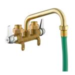 Glacier Bay2-Handle Laundry Faucet in Rough Brass (4211N-0001)